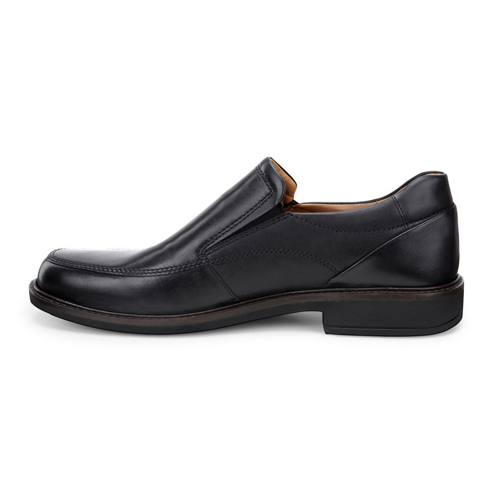 ECCO Mens Slip On Black - Holton Apron Toe - QVG-317820